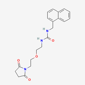 1-(2-(2-(2,5-Dioxopyrrolidin-1-yl)ethoxy)ethyl)-3-(naphthalen-1-ylmethyl)urea