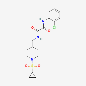 N1-(2-chlorophenyl)-N2-((1-(cyclopropylsulfonyl)piperidin-4-yl)methyl)oxalamide