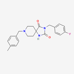 3-(4-Fluorobenzyl)-8-(4-methylbenzyl)-1,3,8-triazaspiro[4.5]decane-2,4-dione