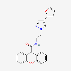 N-(2-(4-(furan-2-yl)-1H-pyrazol-1-yl)ethyl)-9H-xanthene-9-carboxamide