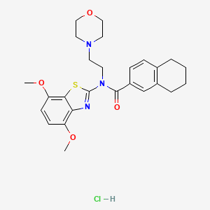 N-(4,7-dimethoxybenzo[d]thiazol-2-yl)-N-(2-morpholinoethyl)-5,6,7,8-tetrahydronaphthalene-2-carboxamide hydrochloride