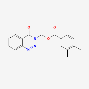 (4-Oxo-1,2,3-benzotriazin-3-yl)methyl 3,4-dimethylbenzoate