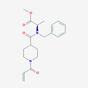 Methyl (2R)-2-[benzyl-(1-prop-2-enoylpiperidine-4-carbonyl)amino]propanoate