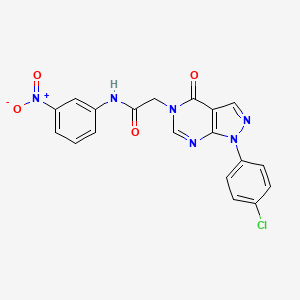 2-(1-(4-chlorophenyl)-4-oxo-1H-pyrazolo[3,4-d]pyrimidin-5(4H)-yl)-N-(3-nitrophenyl)acetamide