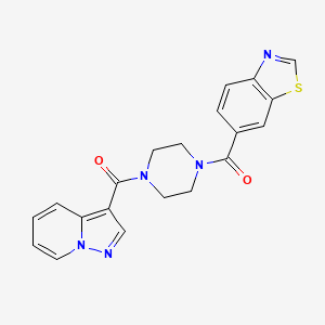 Benzo[d]thiazol-6-yl(4-(pyrazolo[1,5-a]pyridine-3-carbonyl)piperazin-1-yl)methanone
