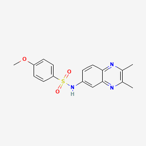 N-(2,3-dimethyl-6-quinoxalinyl)-4-methoxybenzenesulfonamide