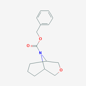 molecular formula C15H19NO3 B2854237 3-氧杂-9-氮杂双环[3.3.1]壬烷-9-甲酸苄酯 CAS No. 2418651-13-3