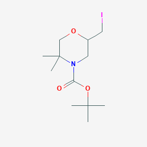 Tert-butyl 2-(iodomethyl)-5,5-dimethylmorpholine-4-carboxylate