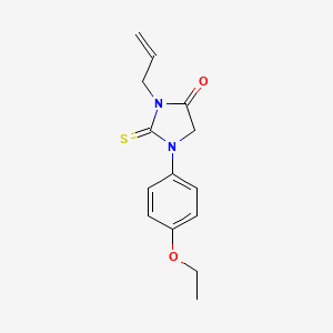 molecular formula C14H16N2O2S B2854249 3-Allyl-1-(4-ethoxyphenyl)-2-thioxoimidazolidin-4-one CAS No. 692278-80-1