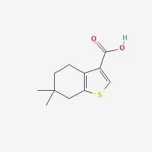 molecular formula C11H14O2S B2854256 6,6-Dimethyl-4,5,6,7-tetrahydro-1-benzothiophene-3-carboxylic acid CAS No. 1549141-98-1