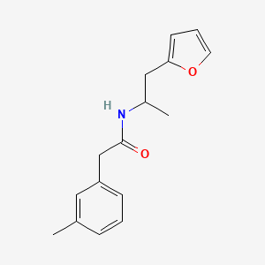 molecular formula C16H19NO2 B2854257 N-(1-(furan-2-yl)propan-2-yl)-2-(m-tolyl)acetamide CAS No. 1219902-22-3