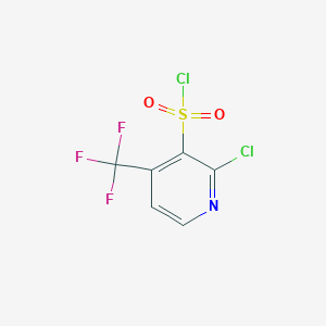 molecular formula C6H2Cl2F3NO2S B2854258 2-Chloro-4-(trifluoromethyl)pyridine-3-sulfonyl chloride CAS No. 2243507-05-1