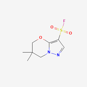 6,6-Dimethyl-5,7-dihydropyrazolo[5,1-b][1,3]oxazine-3-sulfonyl fluoride
