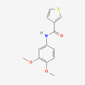 molecular formula C13H13NO3S B2854264 N-(3,4-dimethoxyphenyl)thiophene-3-carboxamide CAS No. 950235-93-5