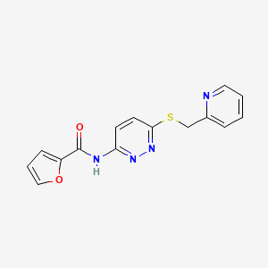N-(6-((pyridin-2-ylmethyl)thio)pyridazin-3-yl)furan-2-carboxamide