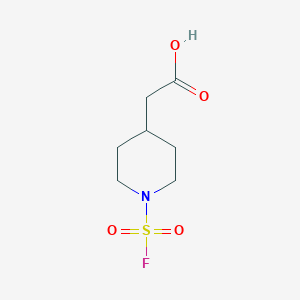 2-(1-Fluorosulfonylpiperidin-4-yl)acetic acid