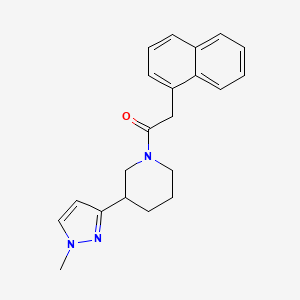 1-(3-(1-methyl-1H-pyrazol-3-yl)piperidin-1-yl)-2-(naphthalen-1-yl)ethanone