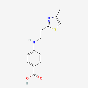 4-((2-(4-Methylthiazol-2-yl)ethyl)amino)benzoic acid