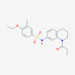 4-ethoxy-3-methyl-N-(1-propionyl-1,2,3,4-tetrahydroquinolin-7-yl)benzenesulfonamide