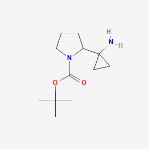 Tert-butyl 2-(1-aminocyclopropyl)pyrrolidine-1-carboxylate