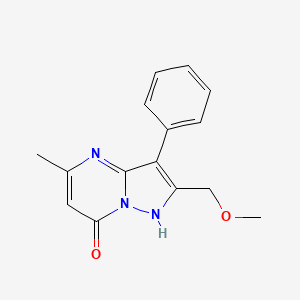 2-(Methoxymethyl)-5-methyl-3-phenylpyrazolo[1,5-a]pyrimidin-7-ol