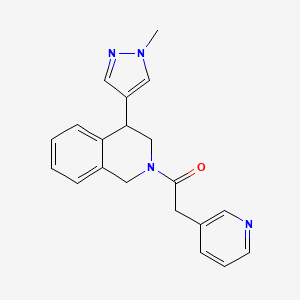 1-(4-(1-methyl-1H-pyrazol-4-yl)-3,4-dihydroisoquinolin-2(1H)-yl)-2-(pyridin-3-yl)ethanone