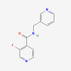 3-fluoro-N-(pyridin-3-ylmethyl)isonicotinamide