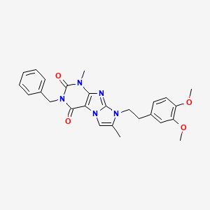 3-benzyl-8-(3,4-dimethoxyphenethyl)-1,7-dimethyl-1H-imidazo[2,1-f]purine-2,4(3H,8H)-dione