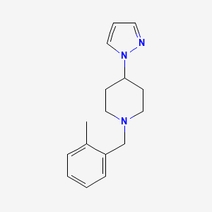 1-[(2-Methylphenyl)methyl]-4-pyrazol-1-ylpiperidine