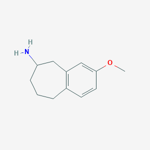 molecular formula C12H17NO B2854379 3-methoxy-6,7,8,9-tetrahydro-5H-benzocyclohepten-6-ylamin CAS No. 152356-79-1