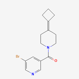 molecular formula C15H17BrN2O B2854387 3-Bromo-5-(4-cyclobutylidenepiperidine-1-carbonyl)pyridine CAS No. 2320380-83-2