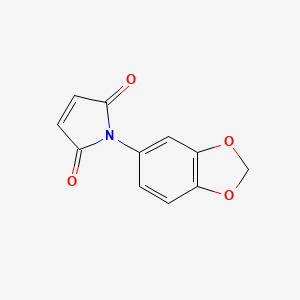 molecular formula C11H7NO4 B2854389 1-(1,3-benzodioxol-5-yl)-1H-pyrrole-2,5-dione CAS No. 170805-72-8