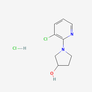 molecular formula C9H12Cl2N2O B2854397 1-(3-Chloropyridin-2-yl)pyrrolidin-3-ol hydrochloride CAS No. 2034417-15-5