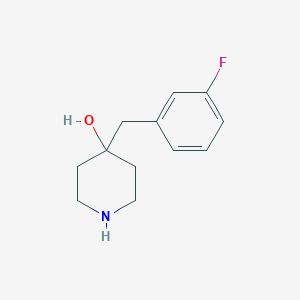 molecular formula C12H16FNO B2854400 4-[(3-Fluorophenyl)methyl]piperidin-4-ol CAS No. 871112-44-6