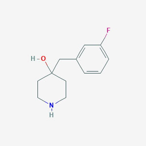 4-[(3-Fluorophenyl)methyl]piperidin-4-ol