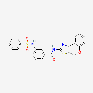 N-(4H-chromeno[4,3-d]thiazol-2-yl)-3-(phenylsulfonamido)benzamide