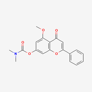 molecular formula C19H17NO5 B2854409 5-methoxy-4-oxo-2-phenyl-4H-chromen-7-yl dimethylcarbamate CAS No. 919735-65-2