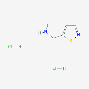 molecular formula C4H8Cl2N2S B2854410 (1,2-Thiazol-5-yl)methanamine dihydrochloride CAS No. 1989671-20-6