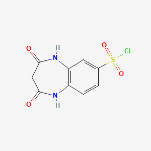 2,4-dioxo-2,3,4,5-tetrahydro-1H-1,5-benzodiazepine-7-sulfonyl chloride
