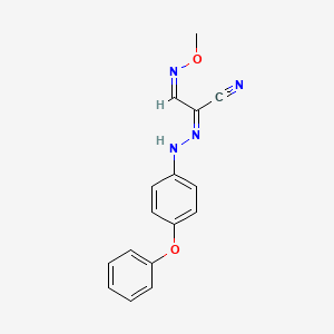 3-(Methoxyimino)-2-[2-(4-phenoxyphenyl)hydrazono]propanenitrile