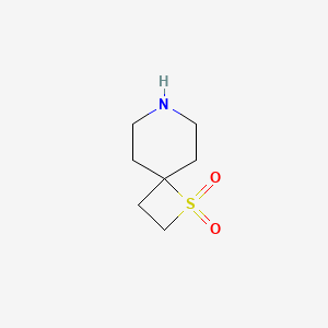 molecular formula C7H13NO2S B2854422 1-Thia-7-azaspiro[3.5]nonane 1,1-dioxide CAS No. 1936011-84-5