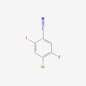 4-Bromo-5-fluoro-2-iodobenzonitrile