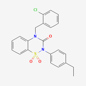 4-(2-chlorobenzyl)-2-(4-ethylphenyl)-2H-1,2,4-benzothiadiazin-3(4H)-one 1,1-dioxide