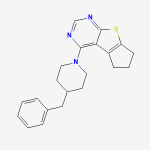 4-(4-benzylpiperidin-1-yl)-6,7-dihydro-5H-cyclopenta[4,5]thieno[2,3-d]pyrimidine