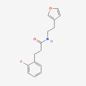 3-(2-fluorophenyl)-N-(2-(furan-3-yl)ethyl)propanamide