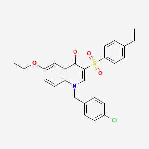 1-(4-chlorobenzyl)-6-ethoxy-3-((4-ethylphenyl)sulfonyl)quinolin-4(1H)-one