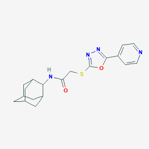 N-(2-adamantyl)-2-{[5-(4-pyridinyl)-1,3,4-oxadiazol-2-yl]sulfanyl}acetamide