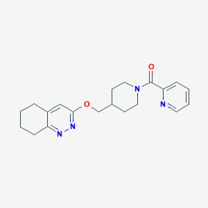 3-{[1-(Pyridine-2-carbonyl)piperidin-4-yl]methoxy}-5,6,7,8-tetrahydrocinnoline