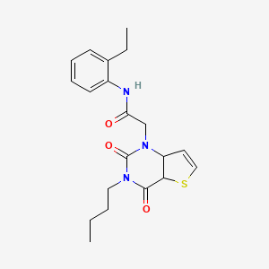2-{3-butyl-2,4-dioxo-1H,2H,3H,4H-thieno[3,2-d]pyrimidin-1-yl}-N-(2-ethylphenyl)acetamide