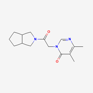 3-(2-(hexahydrocyclopenta[c]pyrrol-2(1H)-yl)-2-oxoethyl)-5,6-dimethylpyrimidin-4(3H)-one